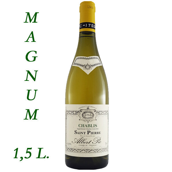 CHABLIS SAINT PIERRE - chardonnay 100% - az. "ALBERT PIC" - Magnum 1,5 L. - fermo